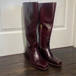 Vince Camuto Extra Wide Calf Burgundy Boots